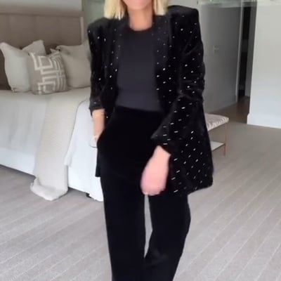 Stardust Velvet Blazer